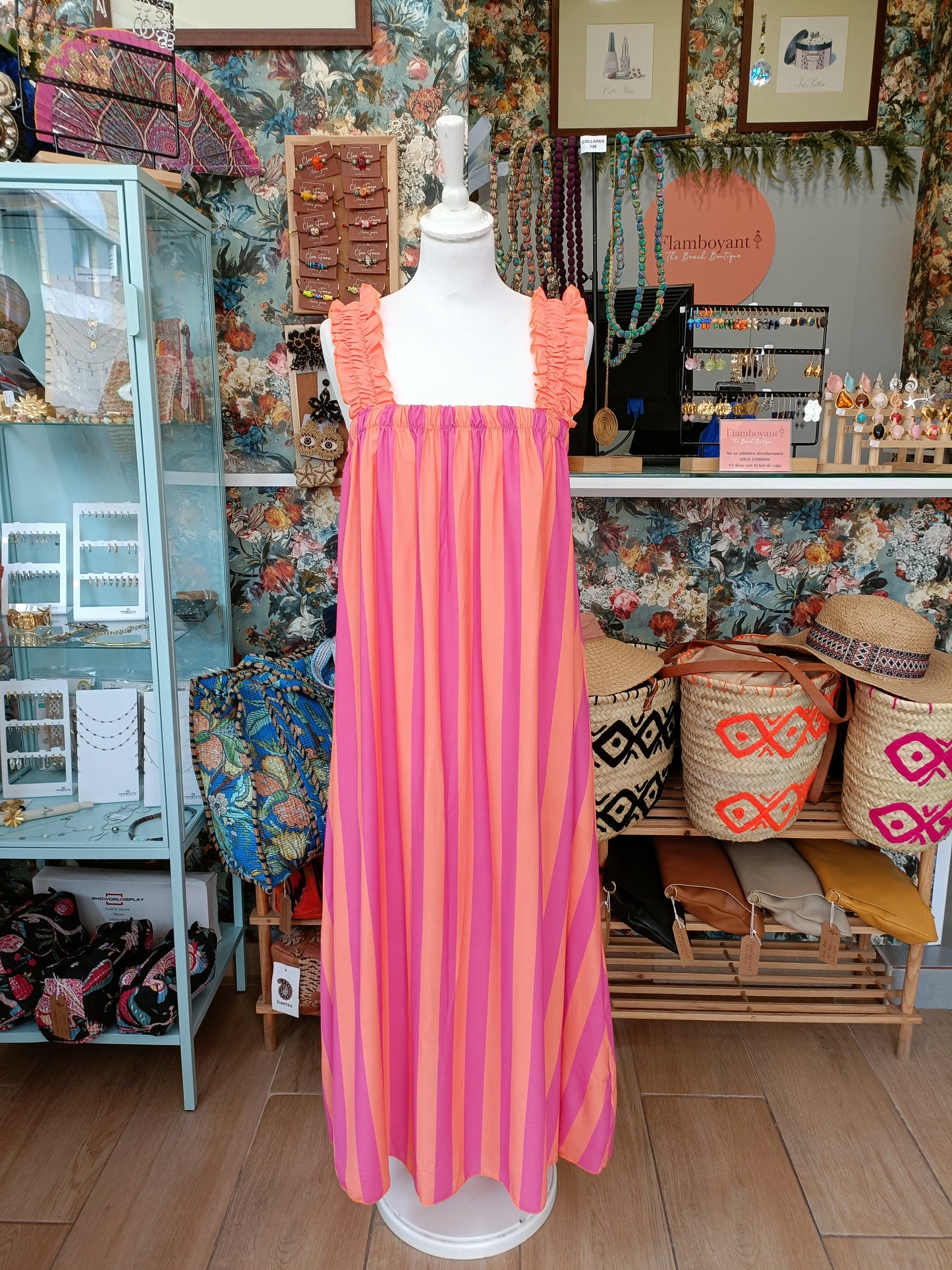 Vestido de rayas "Sunset Stripes"